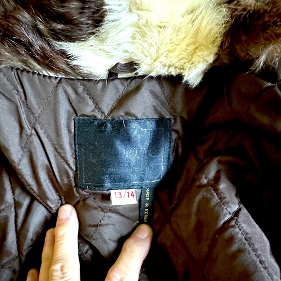 Vintage 1970 Patchwork French Rabbit Fur Jacket Coat SZ 13 14 K&H Furmoste - Picture 10 of 16